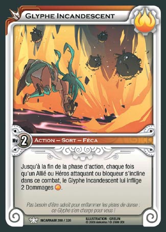 Carte Wakfu - Glyphe Incandescent - Incarnam 200/320