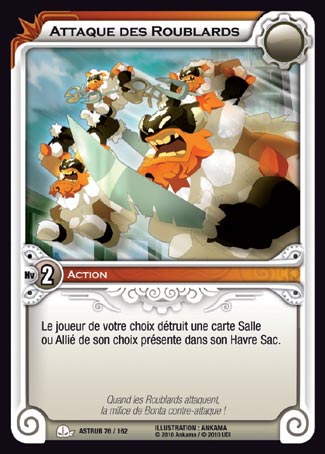 Carte Wakfu - Attaque des Roublards - Astrub 076/162