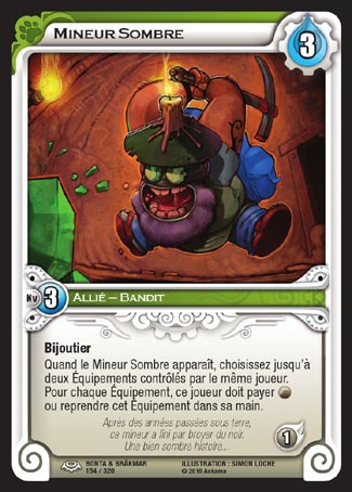 Carte Wakfu - Mineur Sombre - Bonta & Brâkmar 154/320