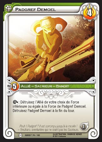 Carte Wakfu - Padgref Demoel - Chaos d'Ogrest 074/162