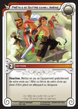 Carte Wakfu - Prêts à se Battre dans l'Arène - Bonta & Brâkmar 191/320