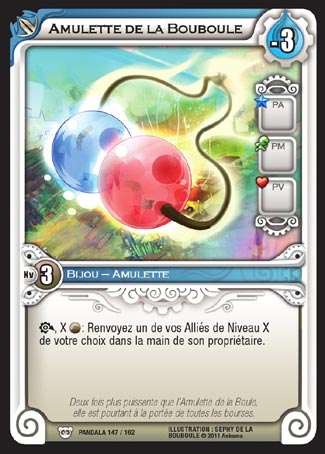 Carte Wakfu - Amulette de la Bouboule - Pandala 147/162