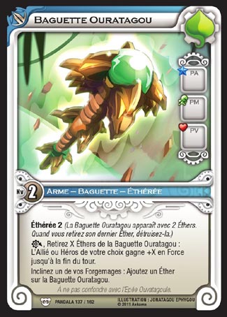 Carte Wakfu - Baguette Ouratagou - Pandala 137/162