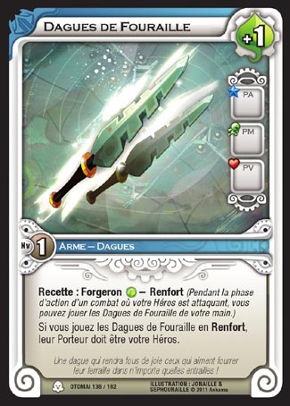 Carte Wakfu - Dagues de Fouraille - Otomaï 136/162