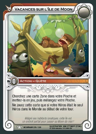 Carte Wakfu - Vacances sur l'Île de Moon - Incarnam 229/320