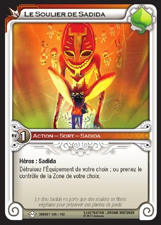 Carte Wakfu - Le Soulier de Sadida - Chaos d'Ogrest 124/162