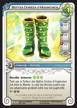 Carte Wakfu - Bottes Dorées d'Hogmeiser - Bonta & Brâkmar 275/320