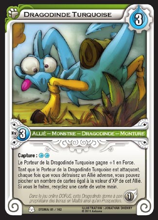Carte Wakfu - Dragodinde Turquoise - Otomaï 081/162