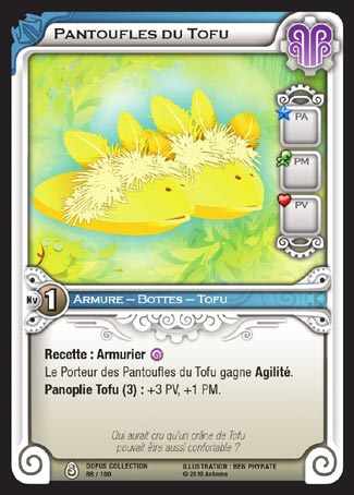 Carte Wakfu - Pantoufles du Tofu - Dofus Collection 088/100