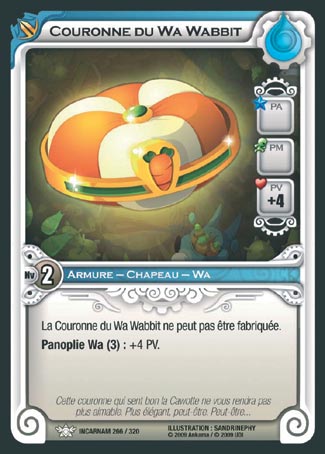 Carte Wakfu - Couronne du Wa Wabbit - Incarnam 266/320