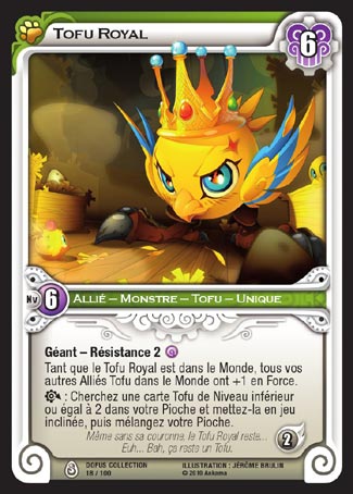 Carte Wakfu - Tofu Royal - Dofus Collection 018/100
