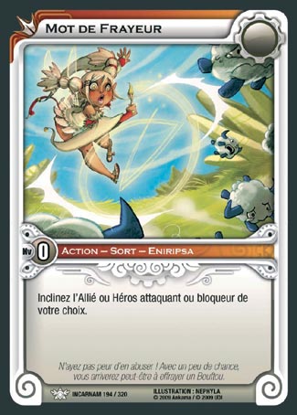 Carte Wakfu - Mot de Frayeur - Incarnam 194/320