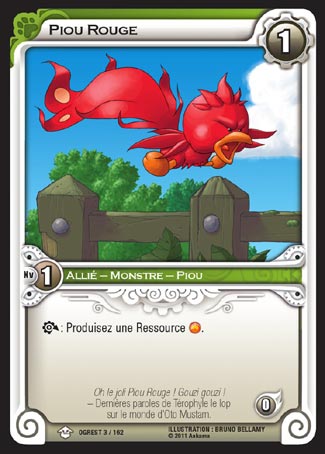 Carte Wakfu - Piou Rouge - Chaos d'Ogrest 003/162