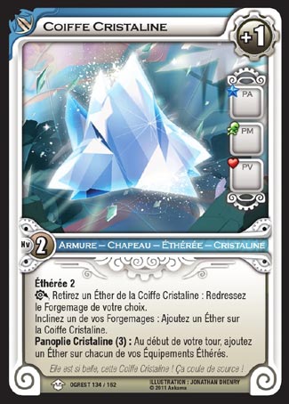 Carte Wakfu - Coiffe Cristaline - Chaos d'Ogrest 134/162