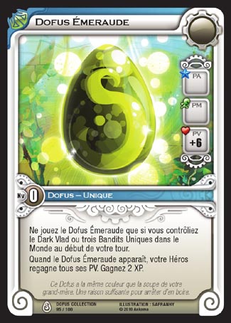 Carte Wakfu - Dofus Émeraude - Dofus Collection 095/100