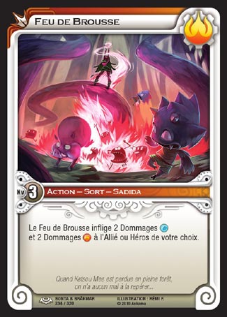 Carte Wakfu - Feu de Brousse - Bonta & Brâkmar 234/320
