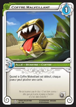 Carte Wakfu - Coffre Malveillant - Dofus Collection 042/100