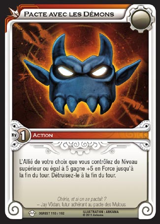 Carte Wakfu - Pacte avec les Démons - Chaos d'Ogrest 110/162