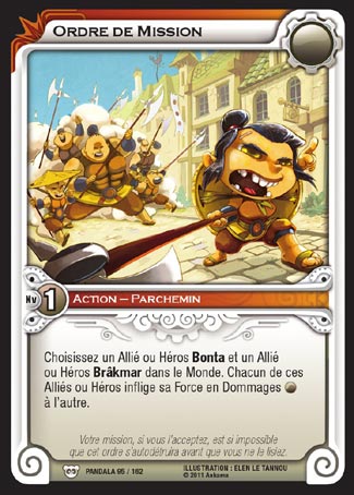 Carte Wakfu - Ordre de Mission - Pandala 095/162