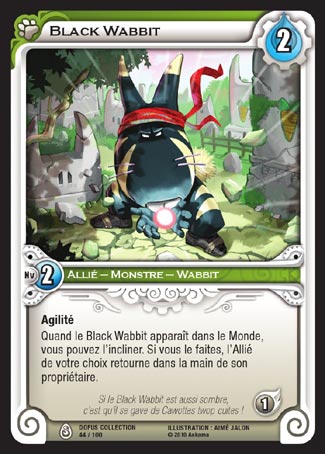 Carte Wakfu - Black Wabbit - Dofus Collection 044/100