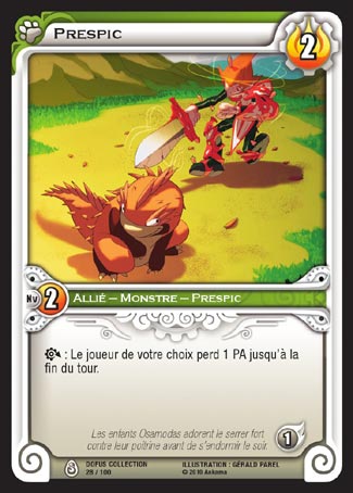 Carte Wakfu - Prespic - Dofus Collection 028/100