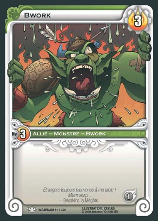 Carte Wakfu - Bwork - Incarnam 091/320