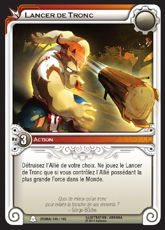 Carte Wakfu - Lancer de Tronc - Otomaï 100/162