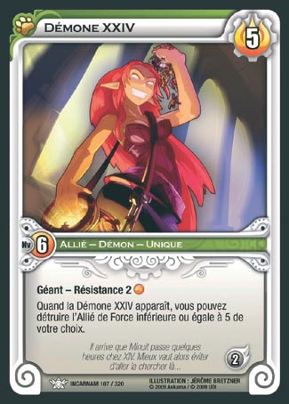 Carte Wakfu - Démone XXIV - Incarnam 107/320