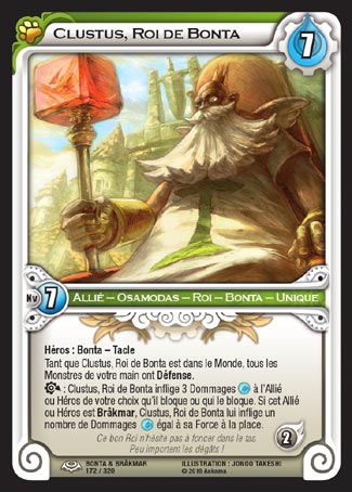 Carte Wakfu - Clustus, Roi de Bonta - Bonta & Brâkmar 172/320