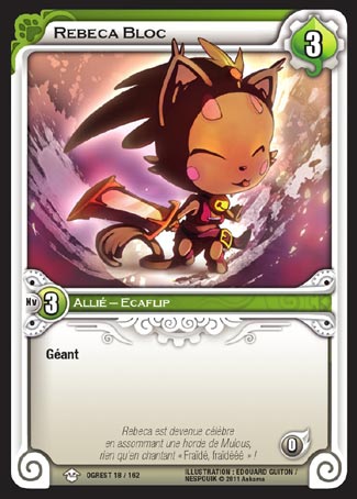 Carte Wakfu - Rebeca Bloc - Chaos d'Ogrest 018/162