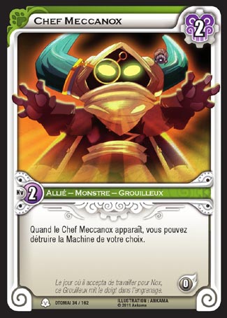 Carte Wakfu - Chef Meccanox - Otomaï 034/162
