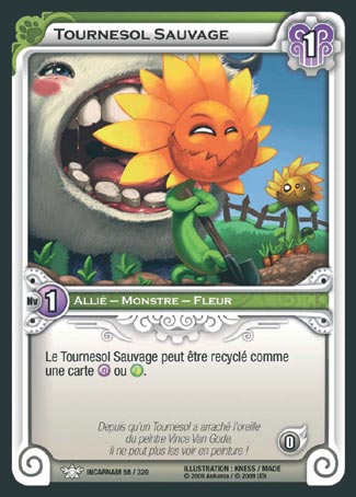 Carte Wakfu - Tournesol Sauvage - Incarnam 058/320