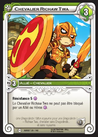 Carte Wakfu - Chevalier Richaw Twa - Chaos d'Ogrest 023/162