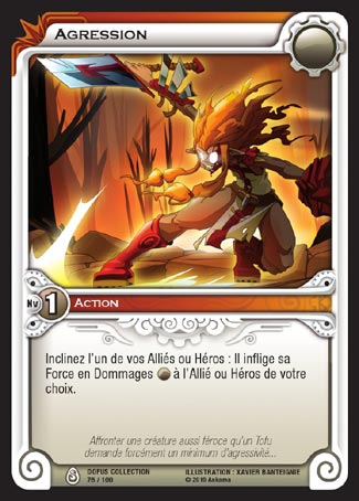 Carte Wakfu - Agression - Dofus Collection 076/100