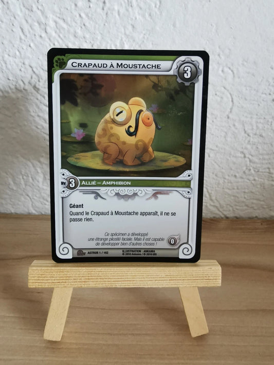 Carte Wakfu Promo Crapaud à Moustache FOIL Ankama